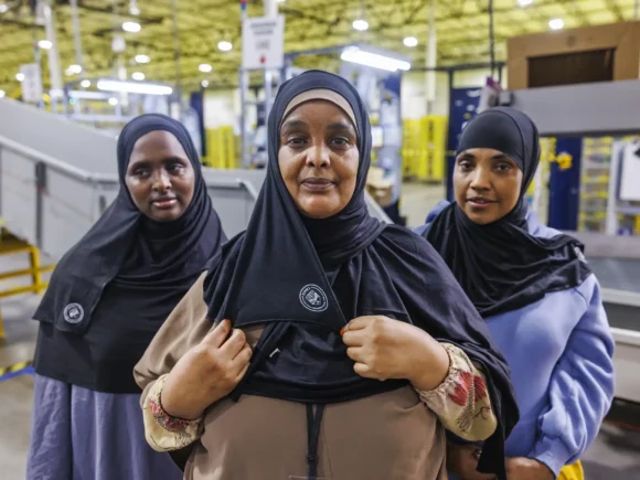 New partnership offers work-safe hijabs for Amazon employees in Brooklyn Park